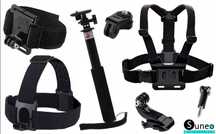ZESTAW na SNOWBOARD NARTY - szelki kask monopod do XIAOMI YI