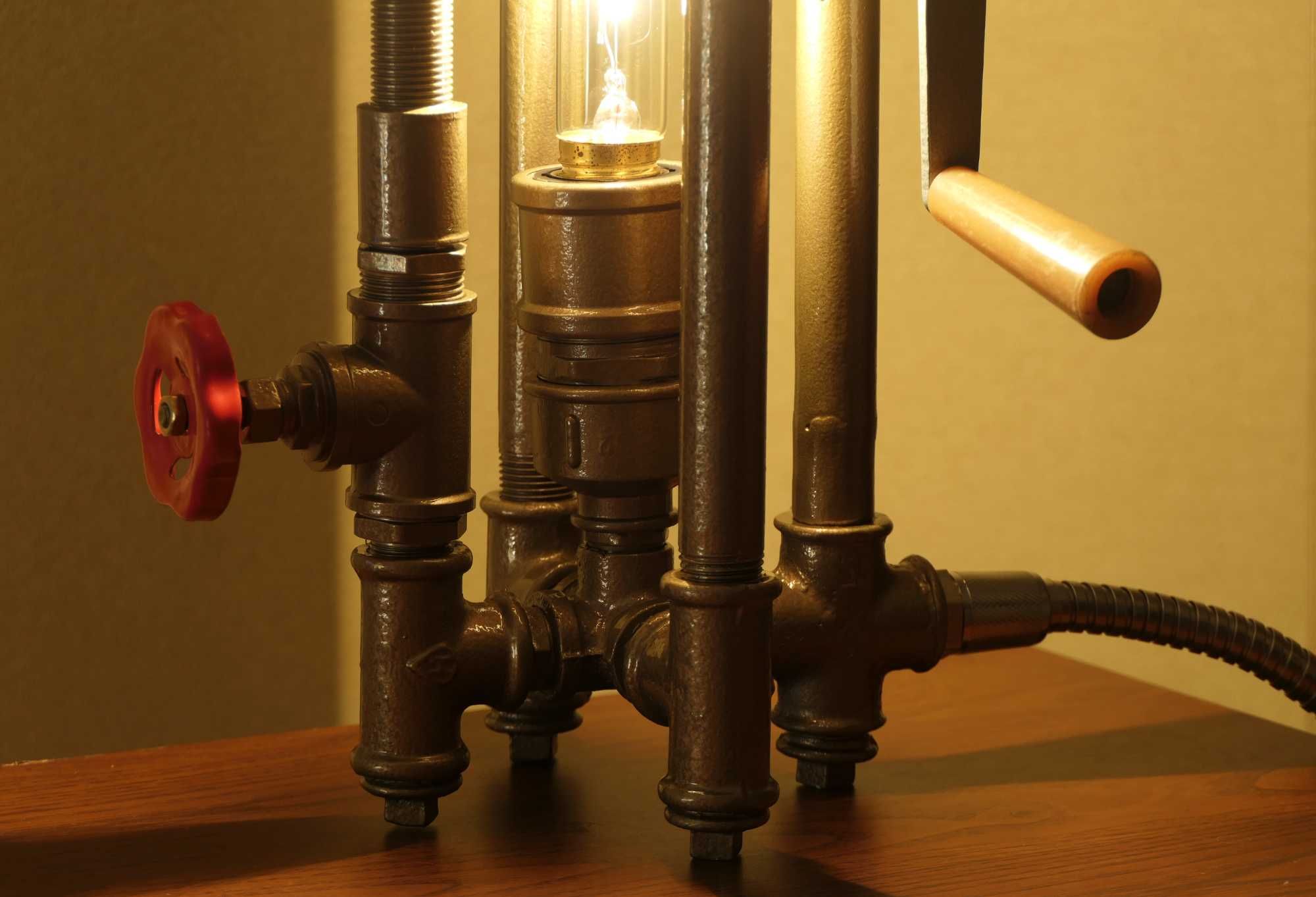 Лампа настільна Стимпанк hand made светильник декор ночник Эдисона