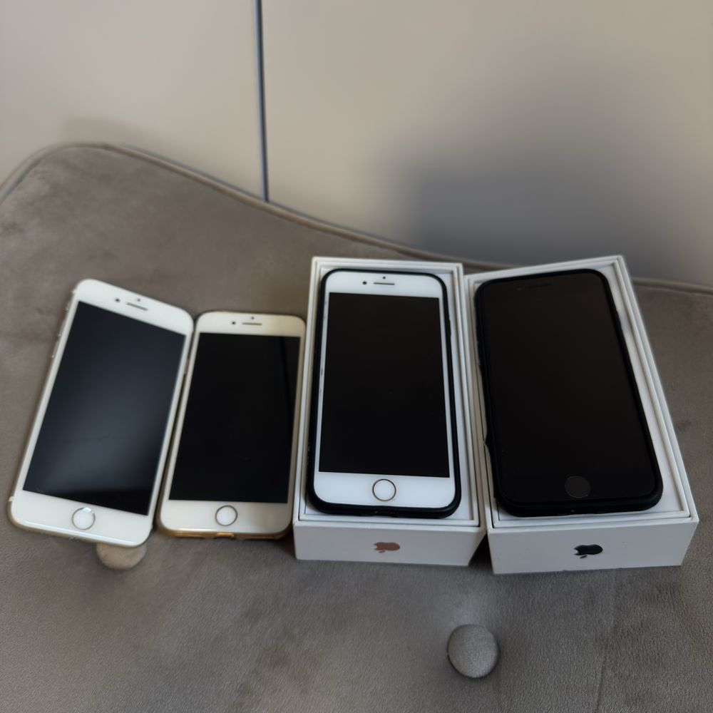 4 telefony Apple 7 oraz 8