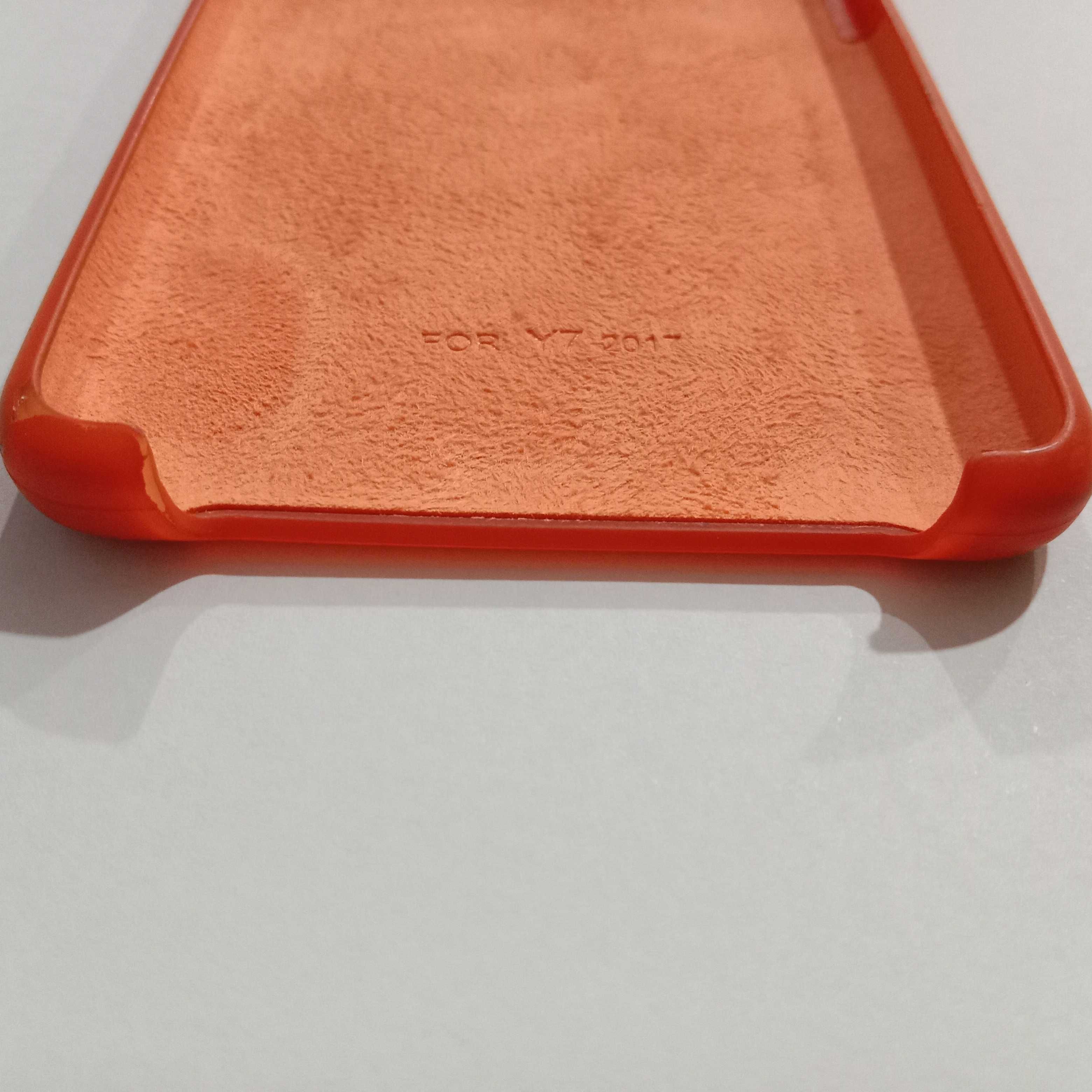 Чехол бампер накладка для Huawei Y7 2017 помаранчовий