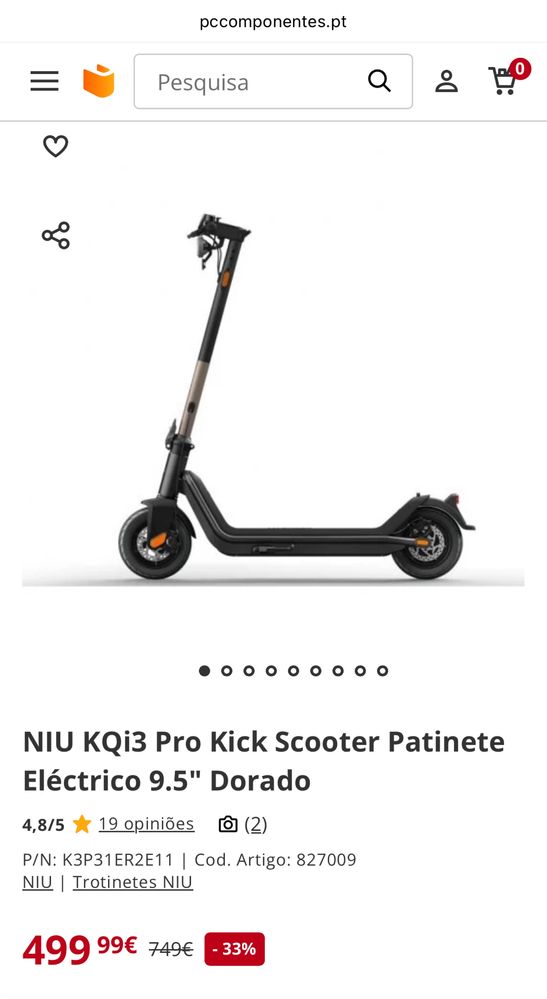 Trotinete NIU KQI 3 Pro