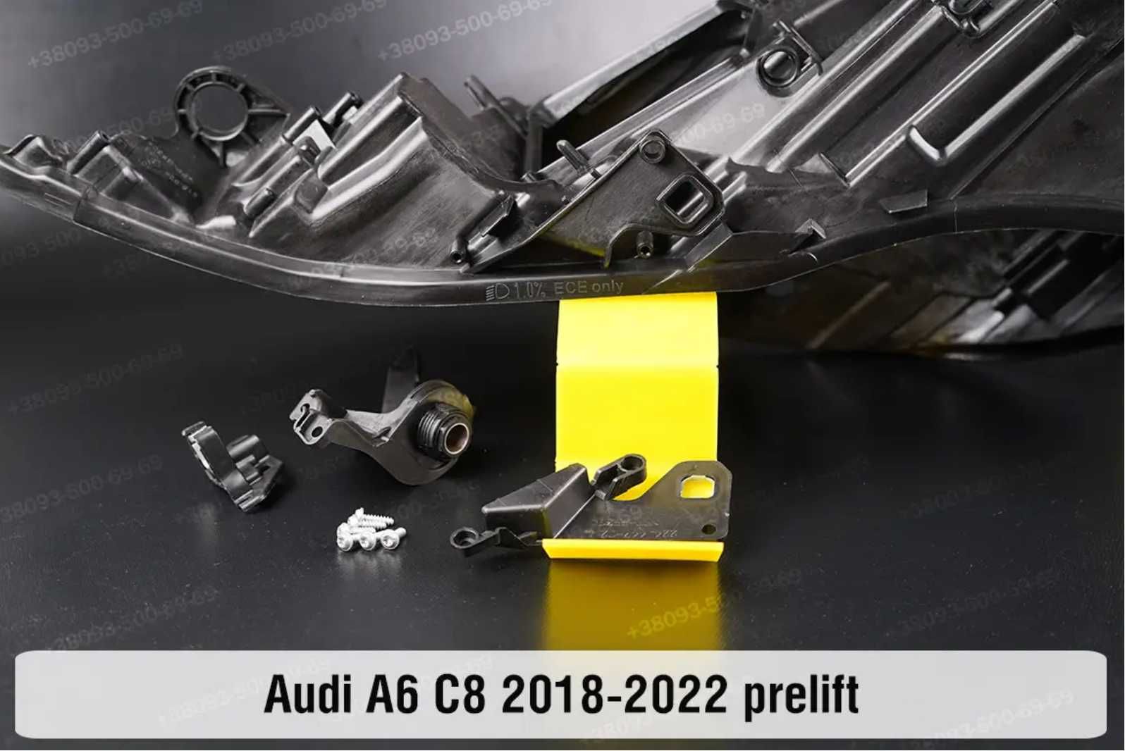 Стекло фары Audi A6 C8 Ауди A6C8 А6С8 корпус скло фар световод ушки