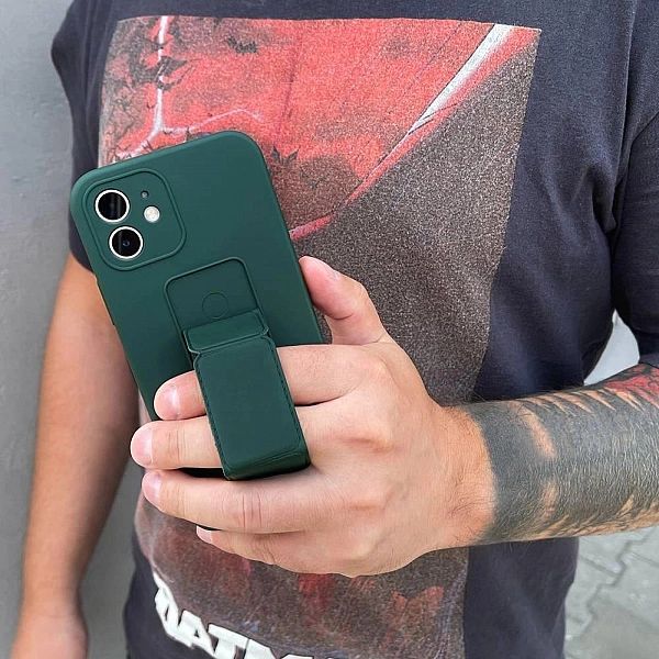 Wozinsky Kickstand Case elastyczne silikonowe etui z podstawką Samsung