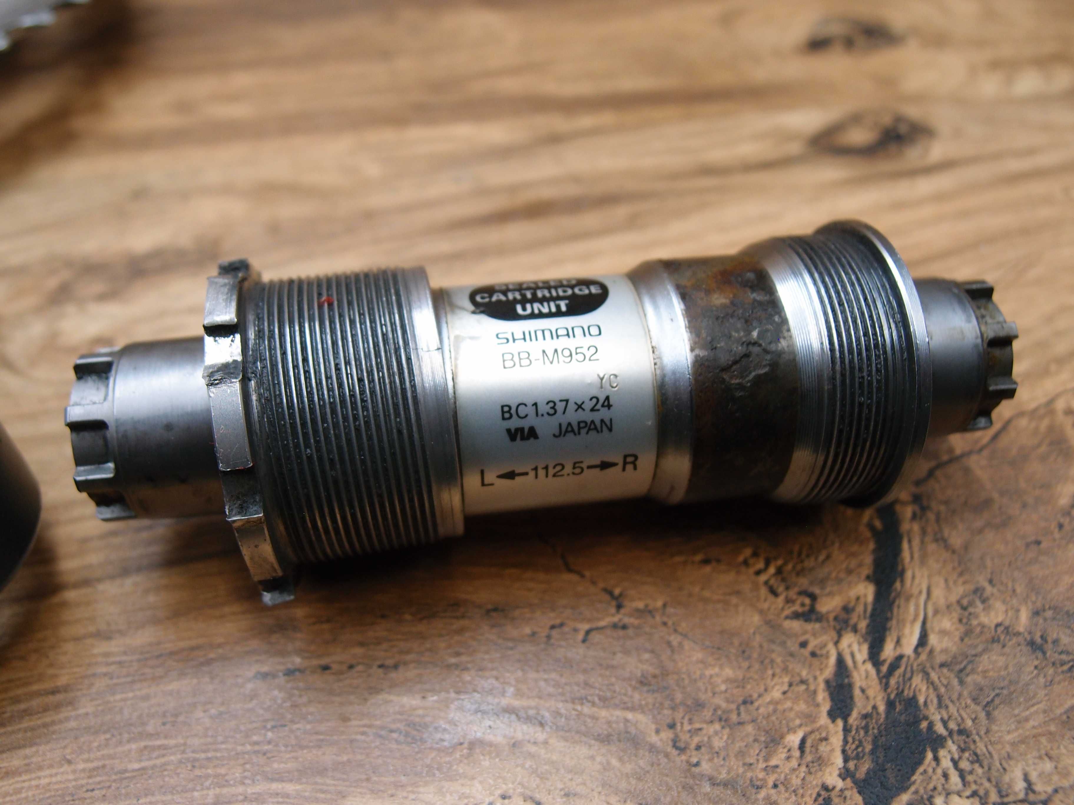korba rowerowa Shimano XTR FC-M952 szarak MTB + wkład suportu BB-M952
