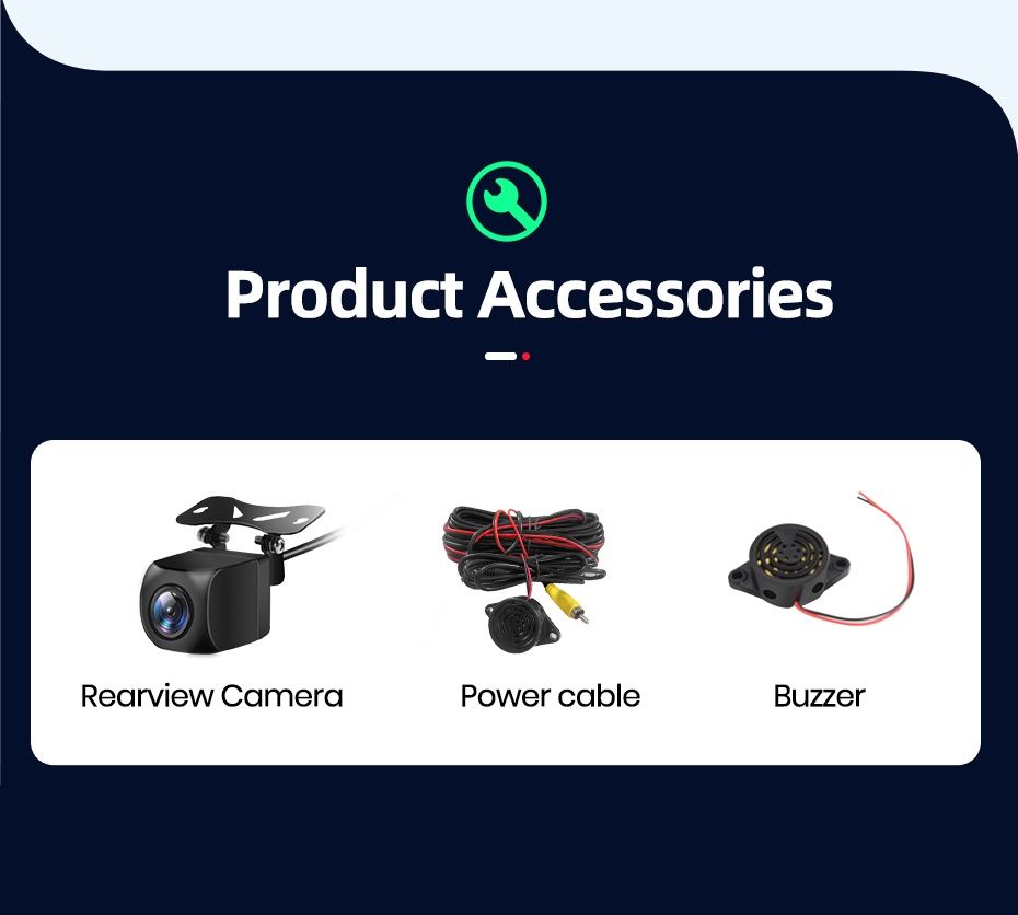 Câmara de marcha atrás FullHD com tecnologia IA e buzzer NOVO
