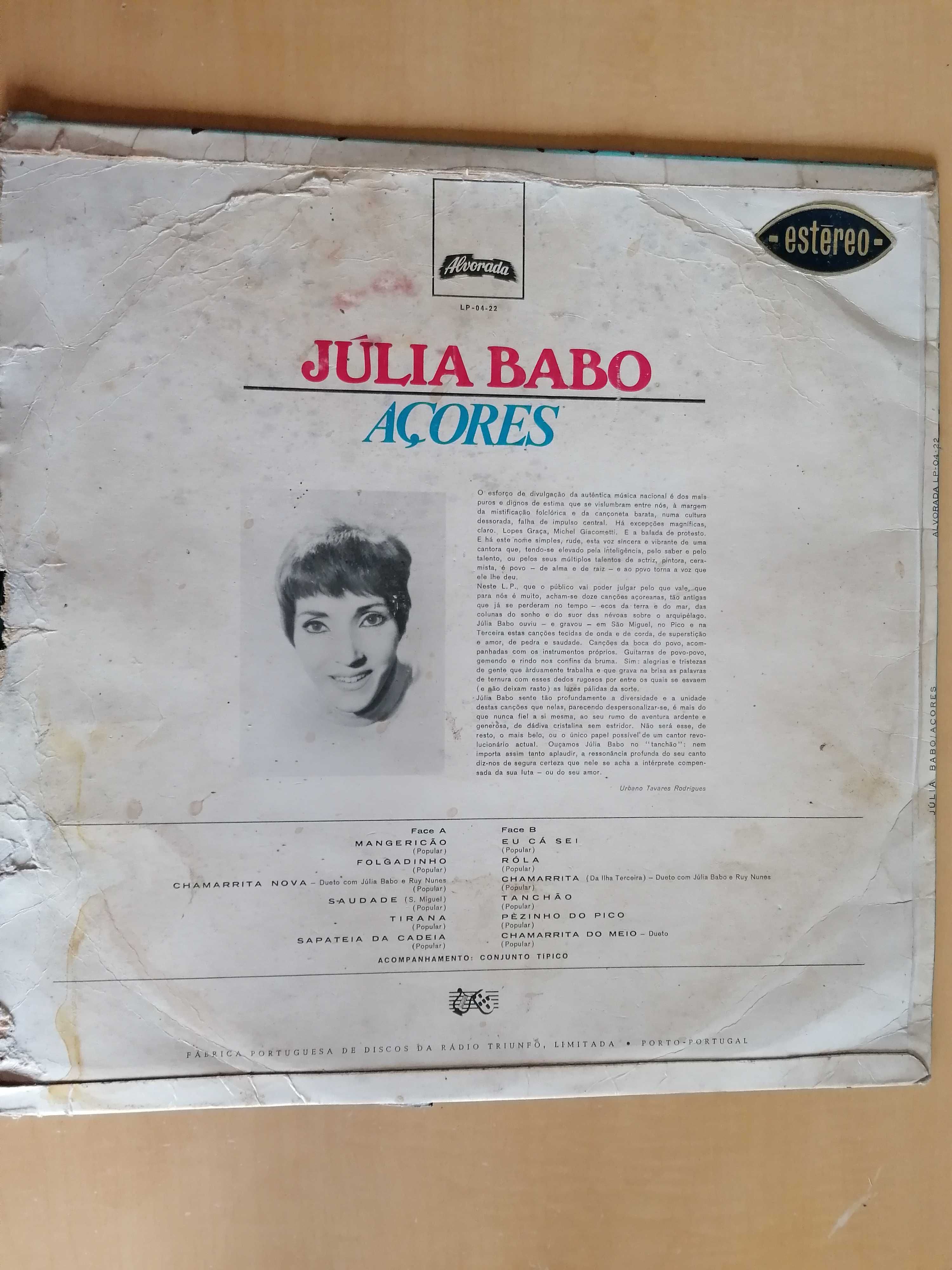 Disco "músicas dos Açores" por julia Babo