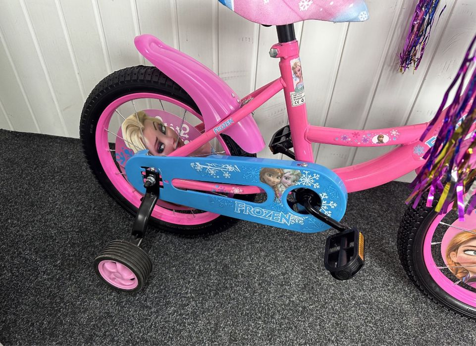 Rower 16 cali Frozen Kraina Lodu Rowerek dla dziewczynki 2025r
