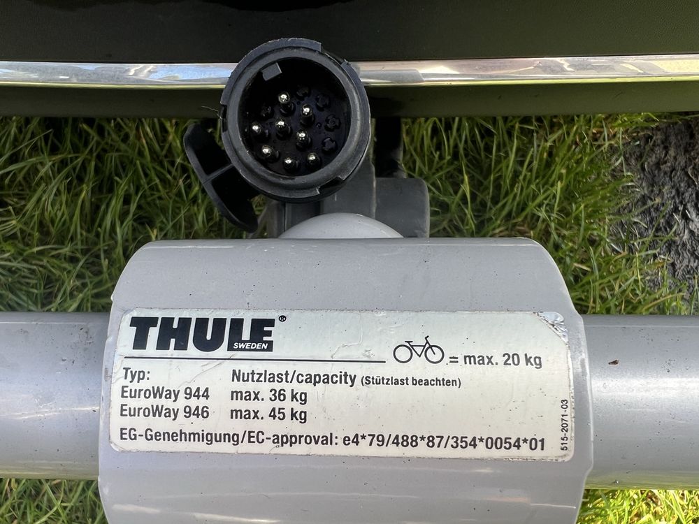 THULE EuroWay 944 2 rowery uchylny max 36 kg bagażnik rowerowy na hak