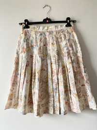 Plisowana spódnica kwiaty vintage