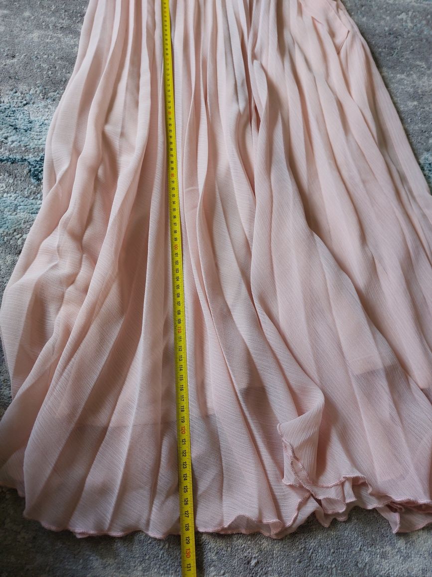 Sukienka 40 42 l xl komunia slub wesele uroczystość midi maxi