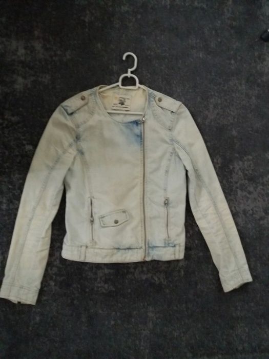 jeansowa kurtka ramoneska Zara jeans r.S 36