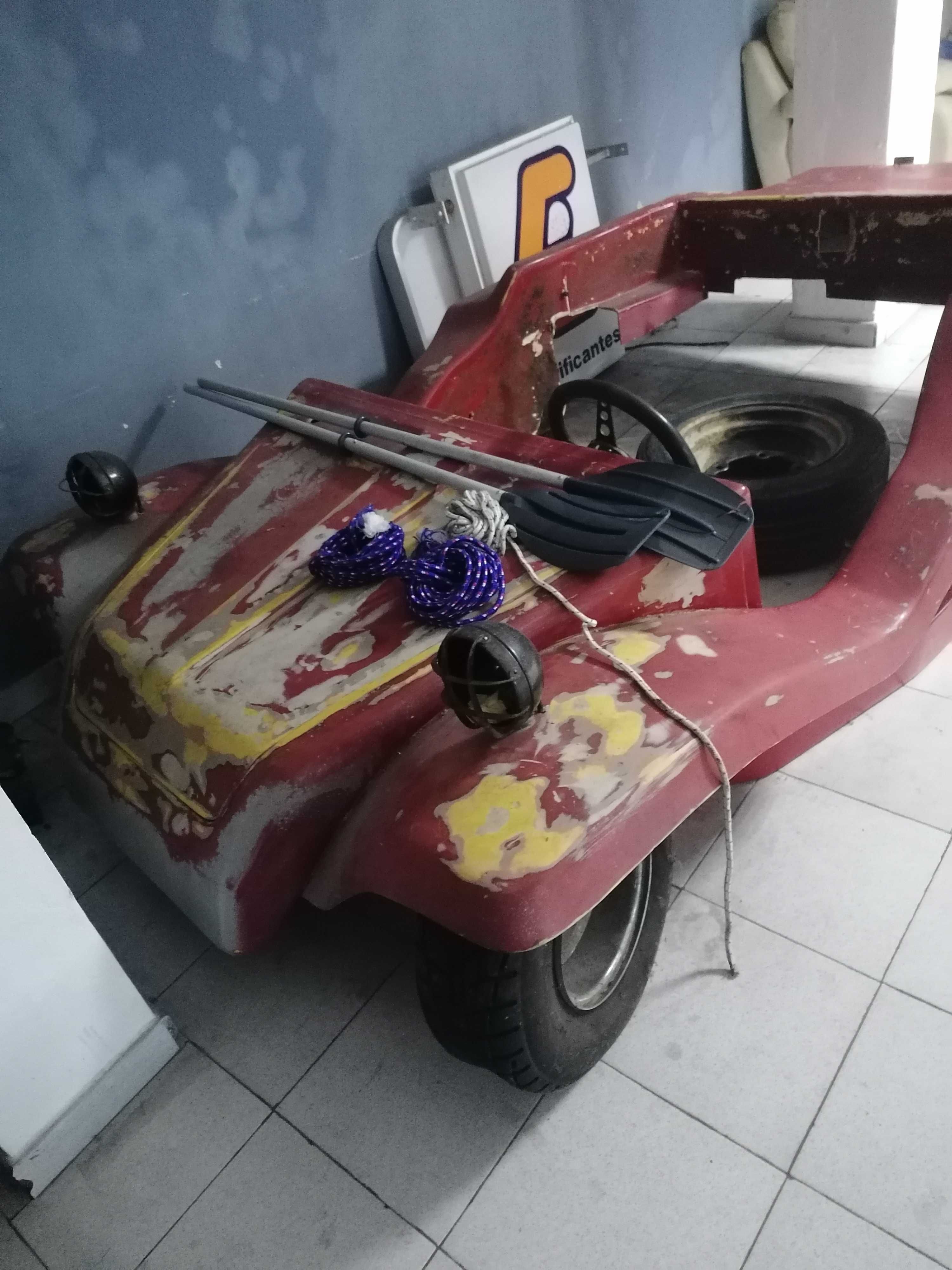 Estrutura fibra para bugy e 4 jantes