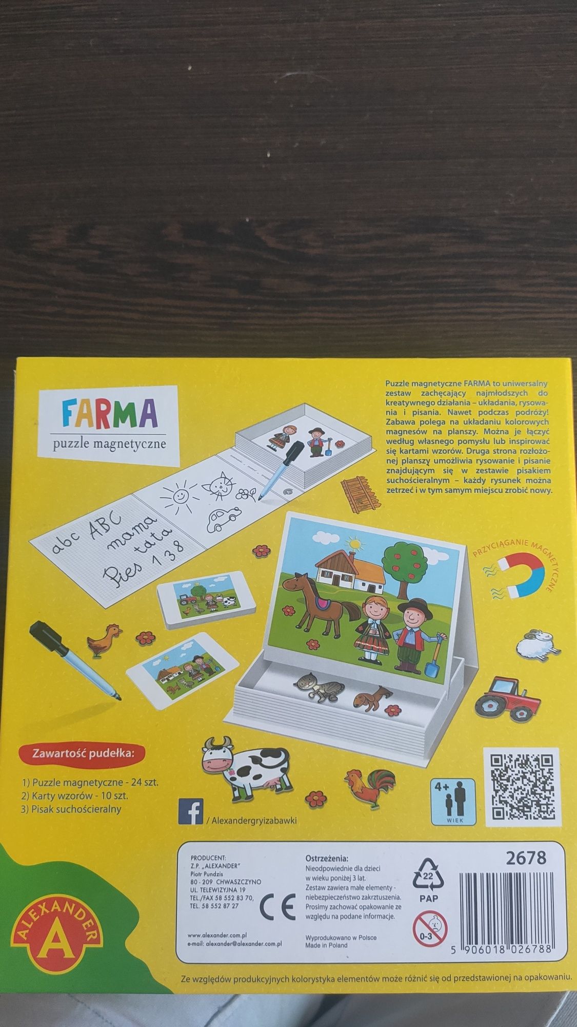 Puzzle magnetyczne Farma dla dzieci