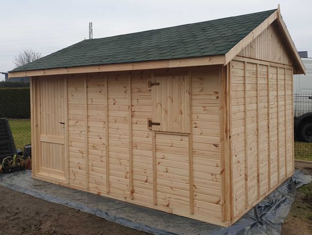 Domek drewniany ogrodowy narzędziowy drewutnia altana na ROD 300x400cm