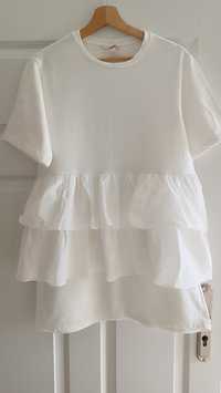 Biała sukienka/tunika H&M rozmiar 36