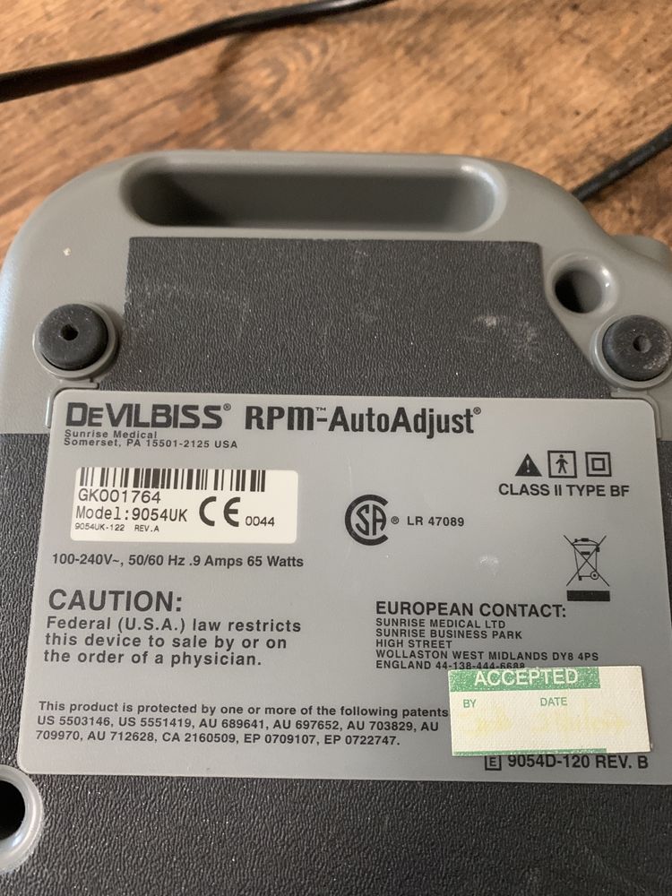 Дыхательный сипап аппарат DeVilbiss 9054D-S RPM AutoAdjust CPAP США