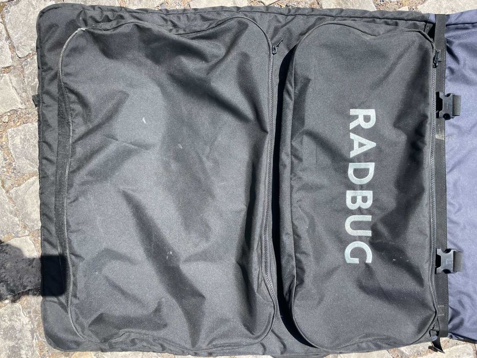 Capa de Bodyboard 500 Dupla "daily bag" Preto Azul