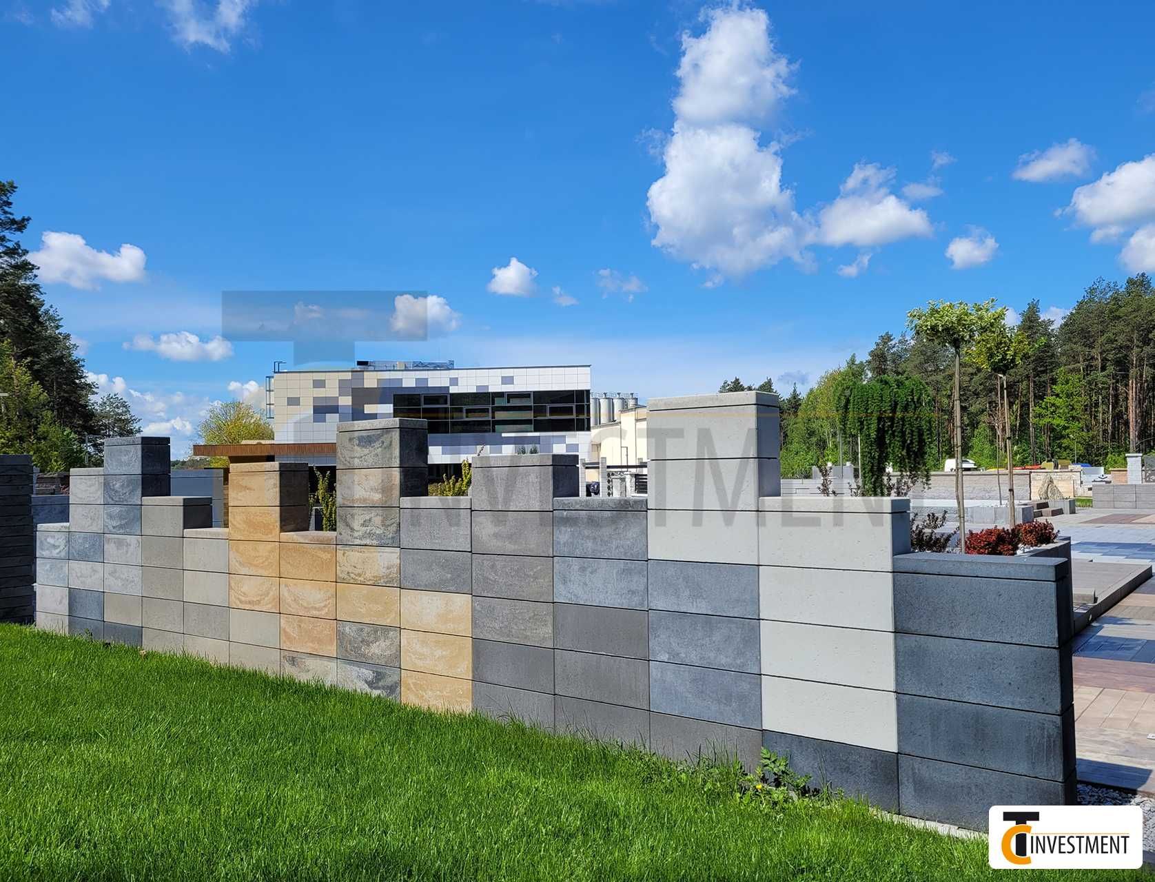 Bloczek pustak słupek betonowy ogrodzeniowy z betonu 50x20x20 PROMOCJA