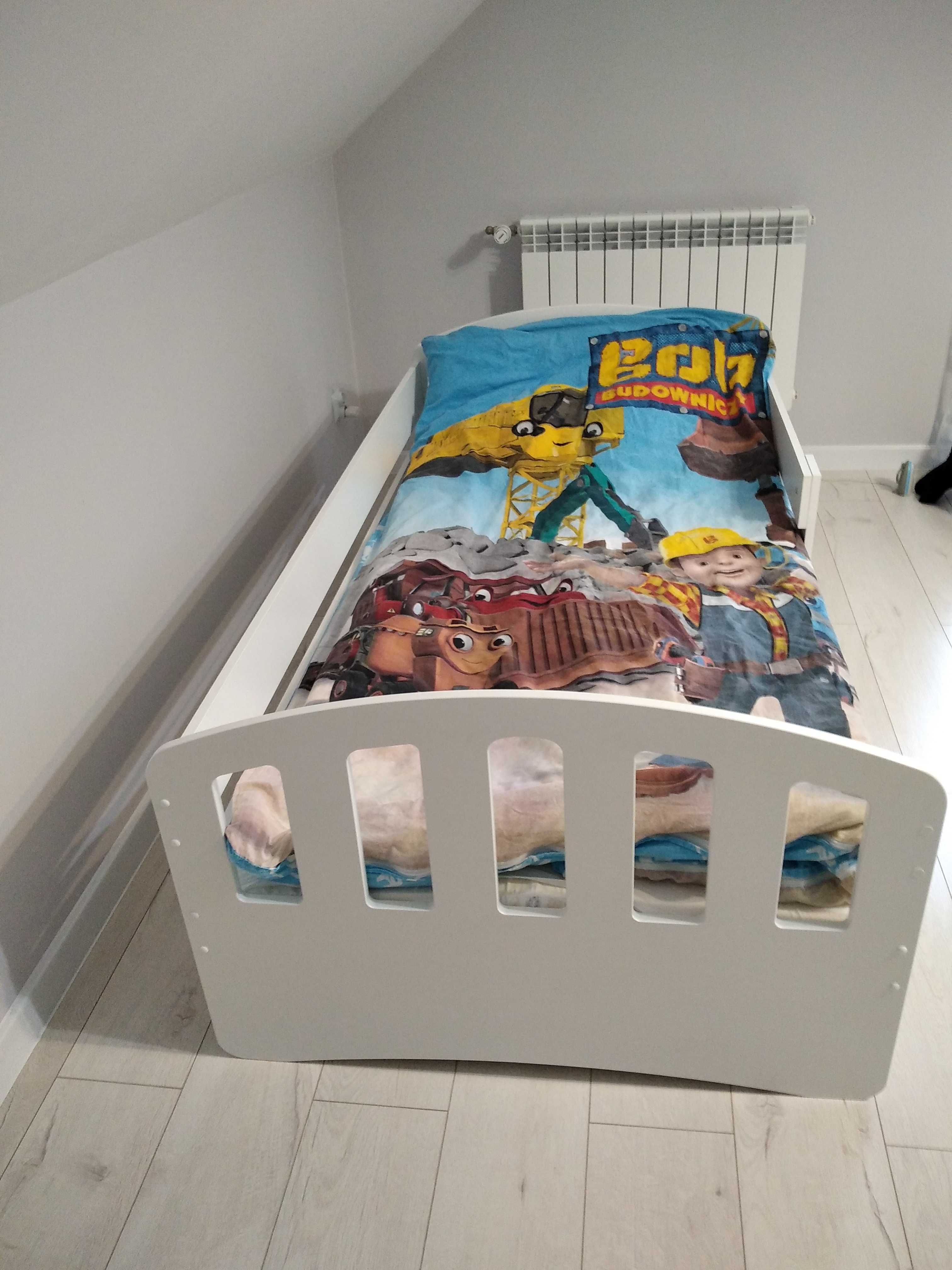 Łóżko Dziecięce z materacem 180x90 Białe 250zl