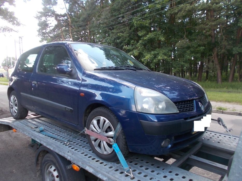 Renault Clio II, po lifcie, niebieski metalik,1,5 DCI,na części,3drzwi