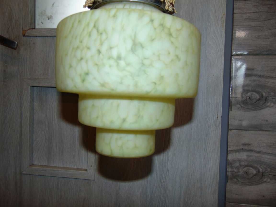 Art deco lampa,chwost,wys.80 cm.klosz stopniowany