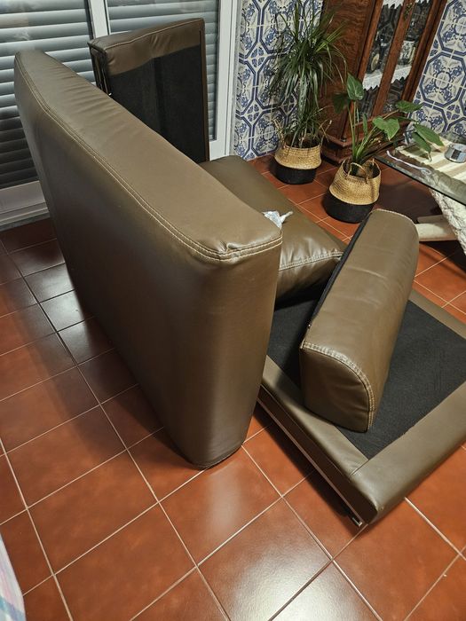 Parte do sofá chaise longue