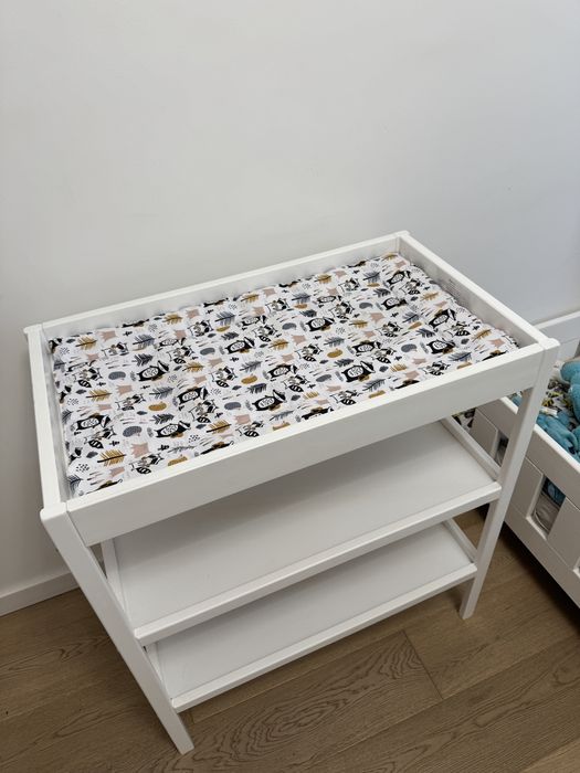 Przewijak woodies classic biały z matą