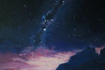 Obraz droga mleczna, akryl na płótnie 50x70 cm