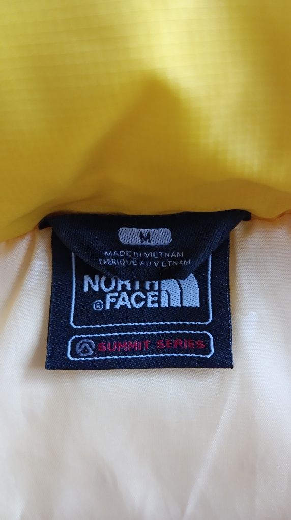 Пуховик, куртка зимняя женская The North Face 800, желтый 38/М/46