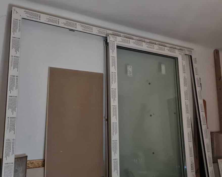 Okno balkonowo tarasowe o wymiarach 2000mm szerokosc na 2400mm