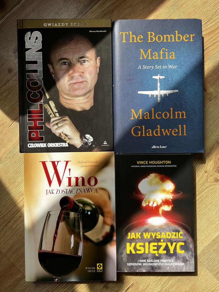 Phil Collins; Wino; The bomber mafia; Jak wysadzić księżyc;