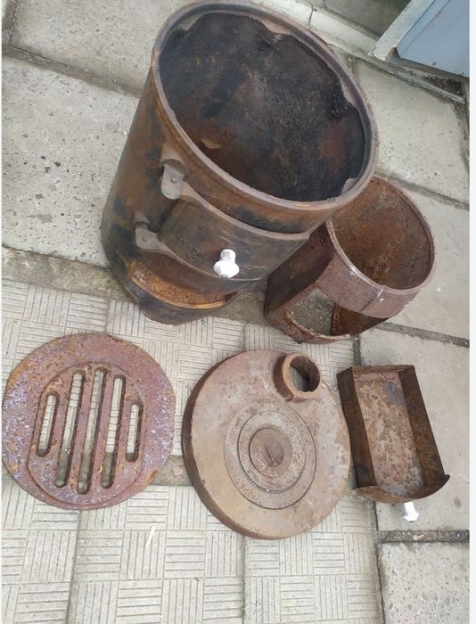 Отопление  буржуйка чугунная СССР