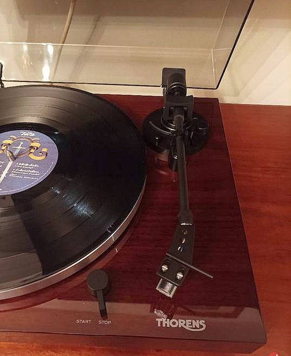 Gramofon THORENS TD 202 Fornir ORZECH połysk + karton OKAZJA