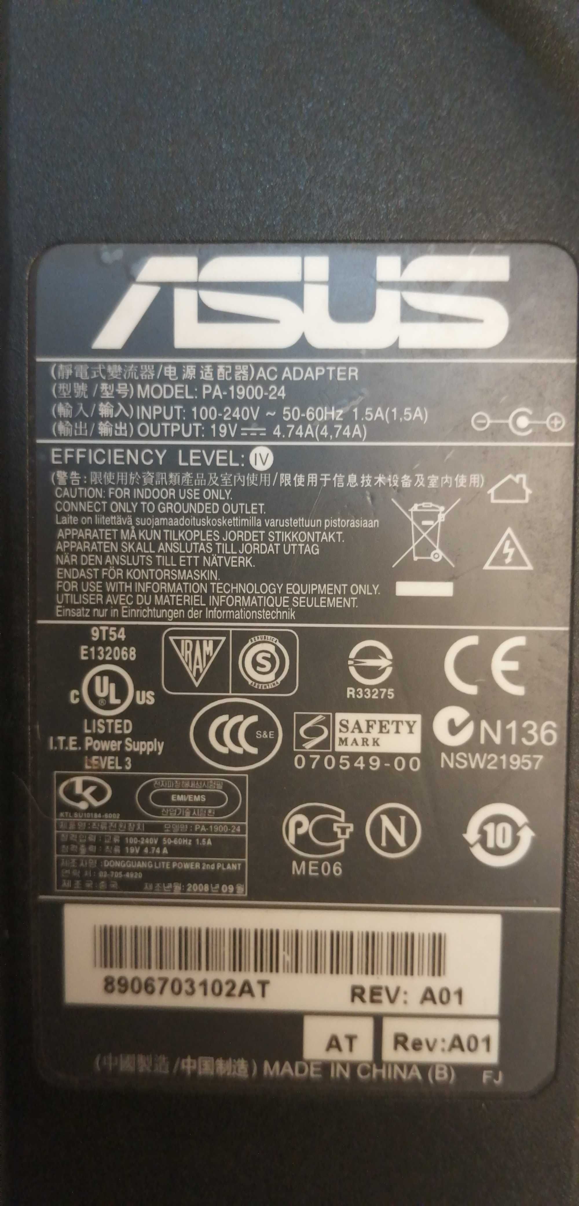 Fonte de Alimentação para Portátil Asus