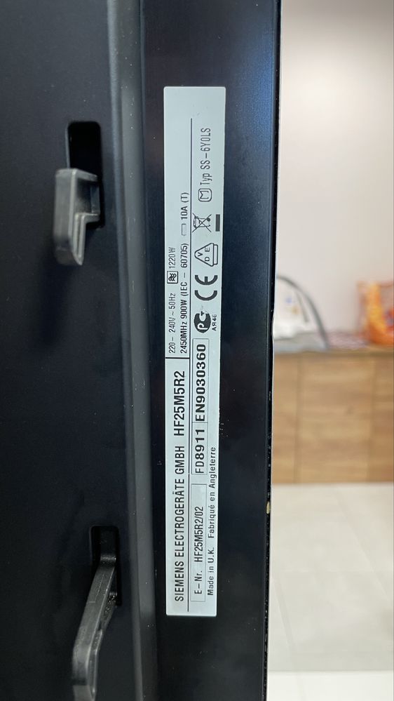 SIEMENS HF25M5R2 mikrofala model PREMIUM
