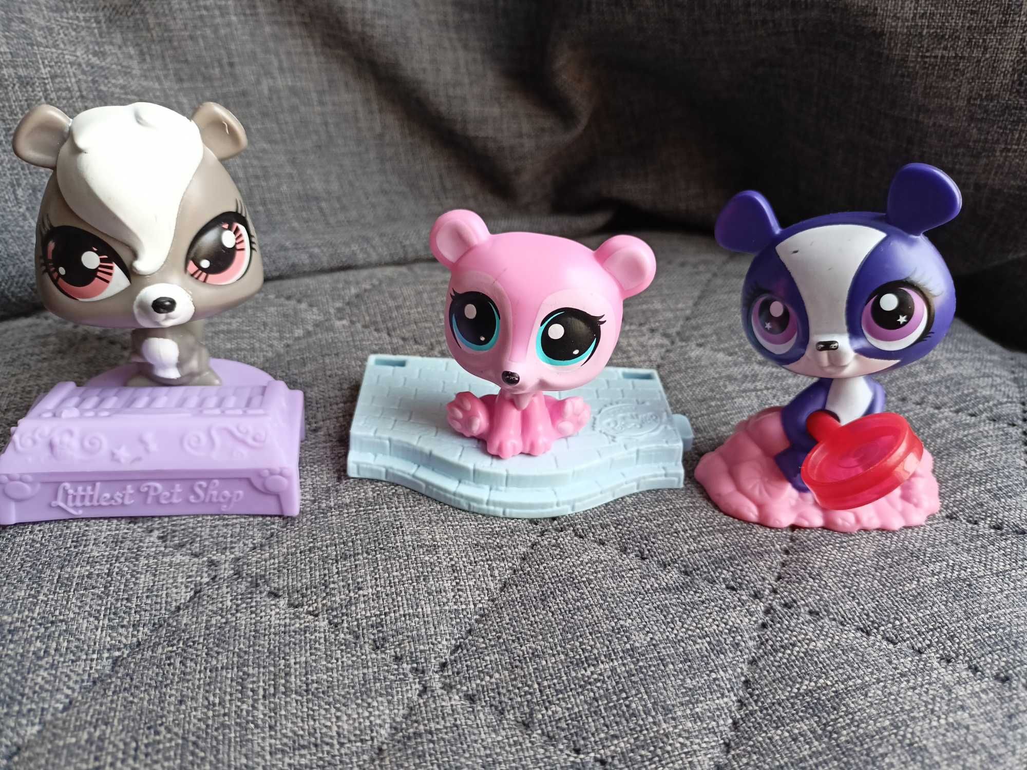 Zestaw zabawki figurki Littlest pet shop Hasbro McDonal'ds 2015 i 2016
