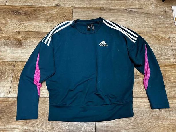 Bluza adidas czarny różowy rozmiar S / 36