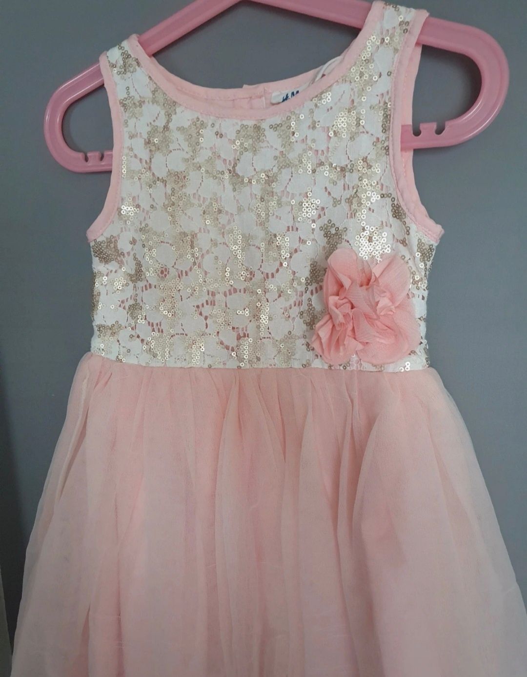 Sukienka tiulowa H&M z cekinami r.104