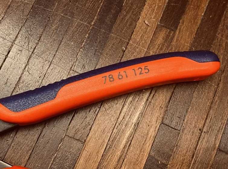 Szczypce tnące Knipex Super-Knips 78.61.125 elektronik chip 125 mm