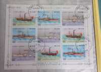 Zestaw znaczków - statki - wyspy świętego tomasza
