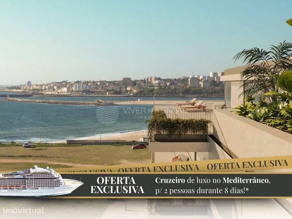 Apartamento T4 com 3 lugares de parqueamento e arrumos, em Canidelo.