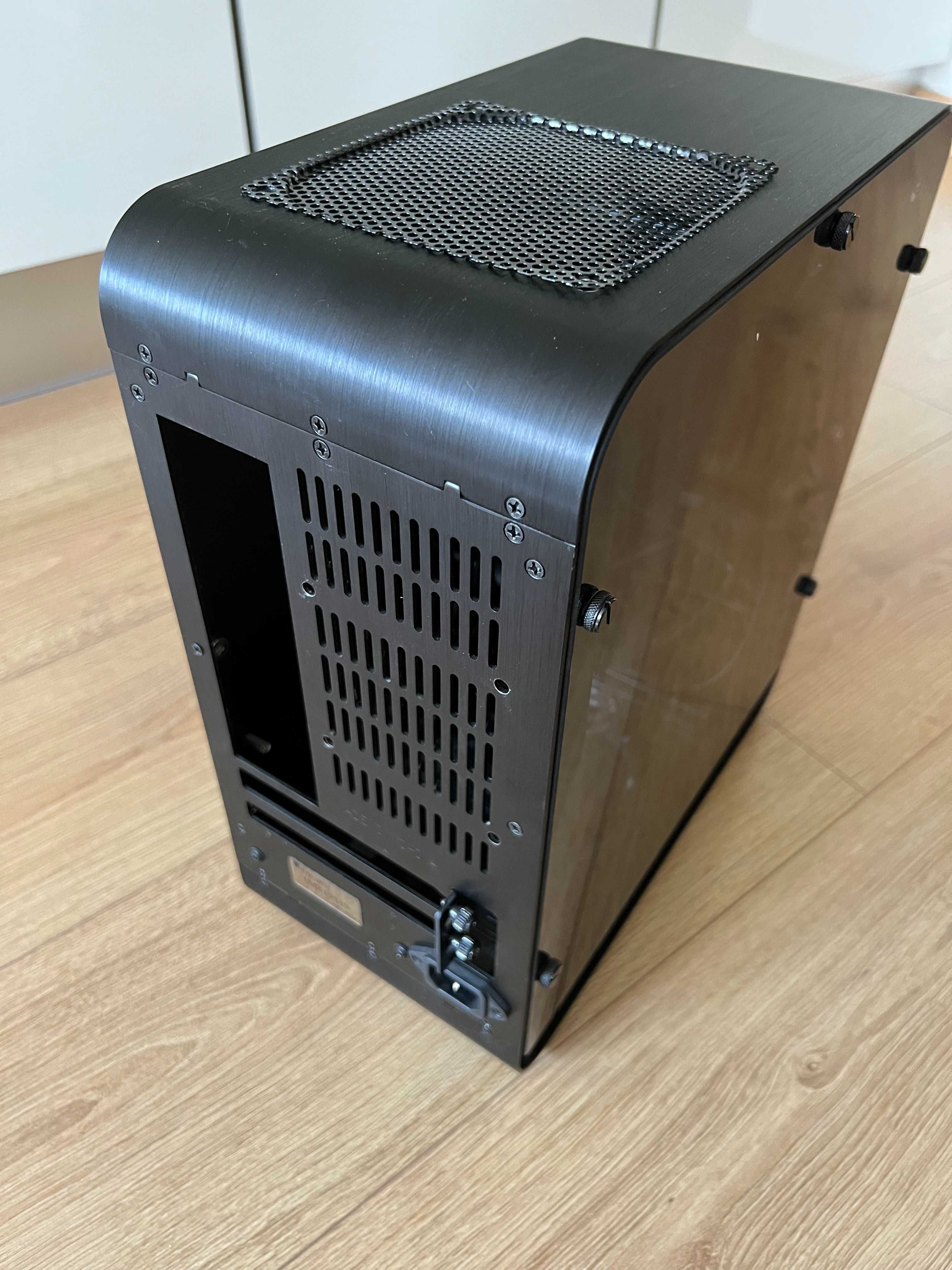 Caixa Mini-ITX Jonsbo UMX1 Plus, Preta, Lateral de Acrílico