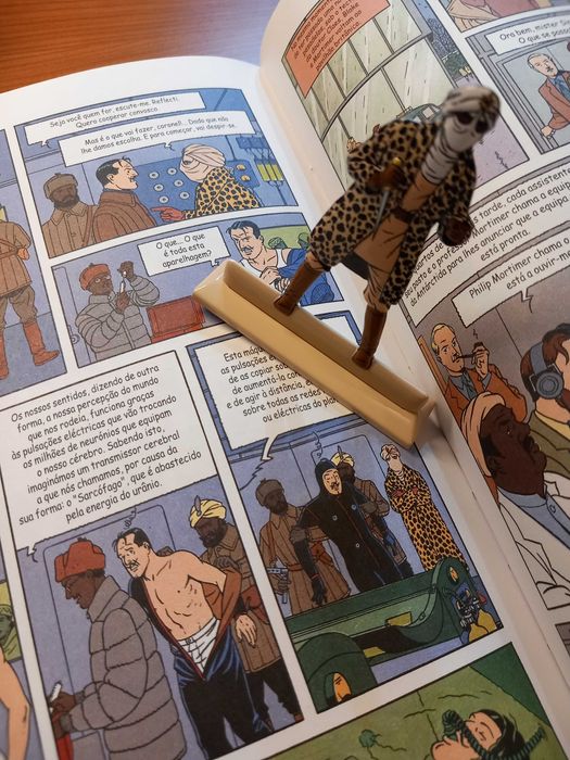Figura de metal " Blake e Mortimer : Açoka ", Studio Jacobs, 2020