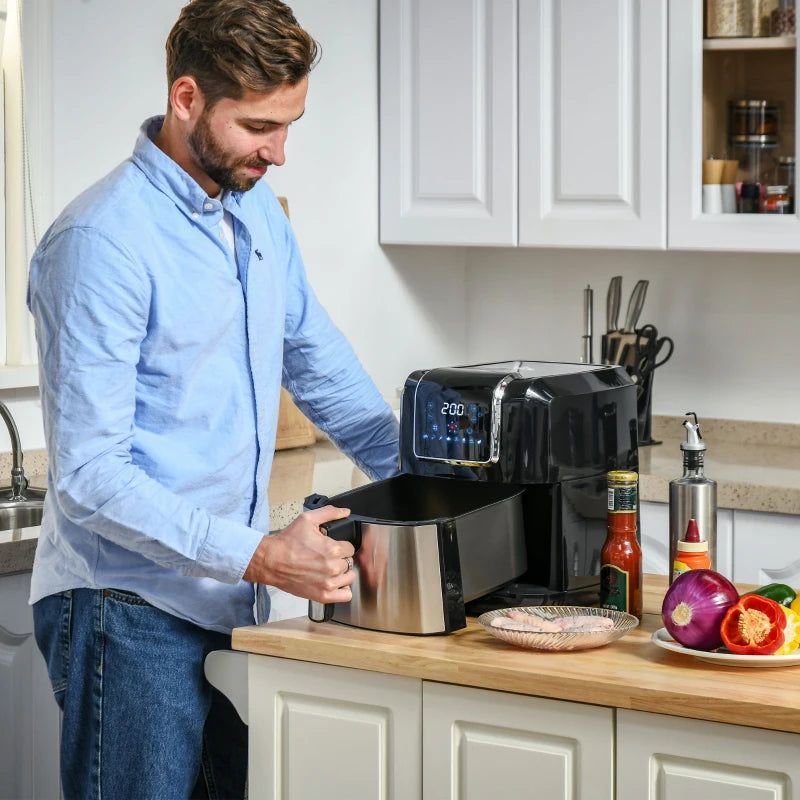 Fritadeira a Vapor com 8 Programas - 6,5L -1700W - AirFryer