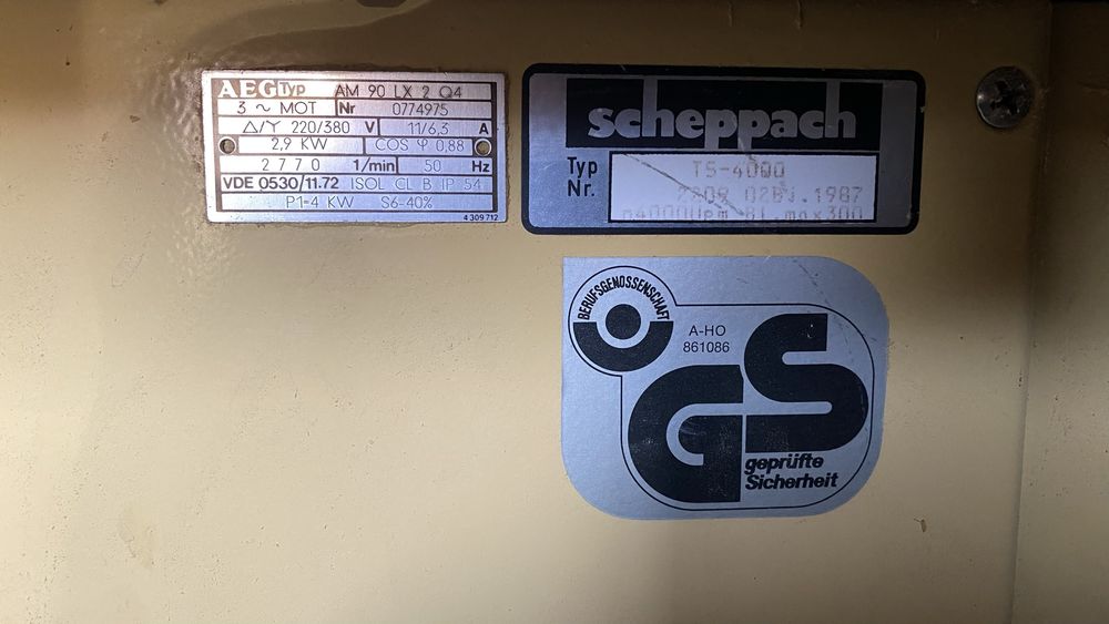 Форматна циркулярна пила з кареткою Scheppach ts4000, форматний станок
