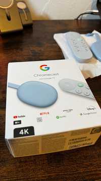 Google - Chromecast com cor do céu Google TV (4K) com HDR
