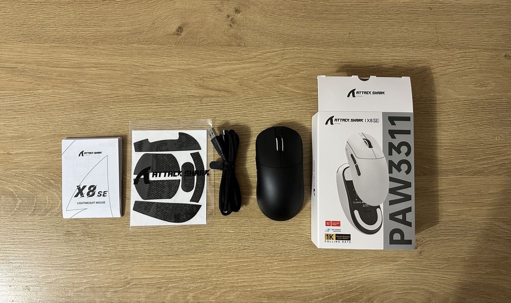 Attack Shark X8SE – ультралегка бездротова ігрова мишка