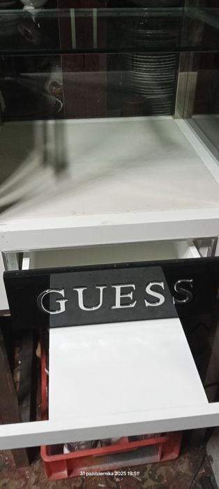 2szt Gabloty witryny szklane Guess