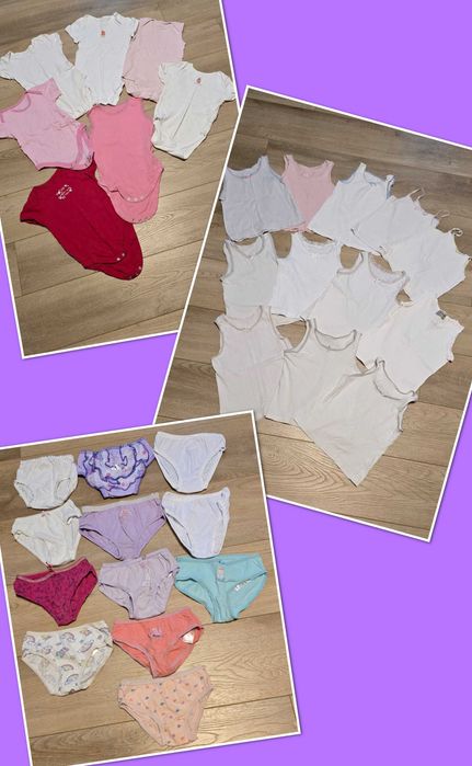 Фірмові дитячі трусики майки боді на дівчинку