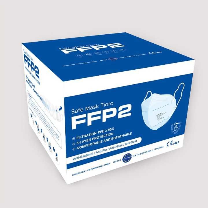 Półmaska filtrująca FFP2 polska produkcja 20szt